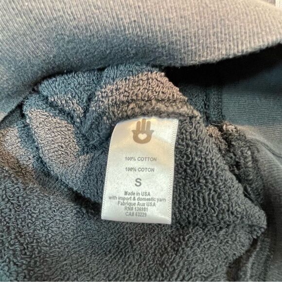 Spiritual Gangster gray sweatshirt “unstoppable” with rainbow stripe sleeves S - Picture 7 of 8